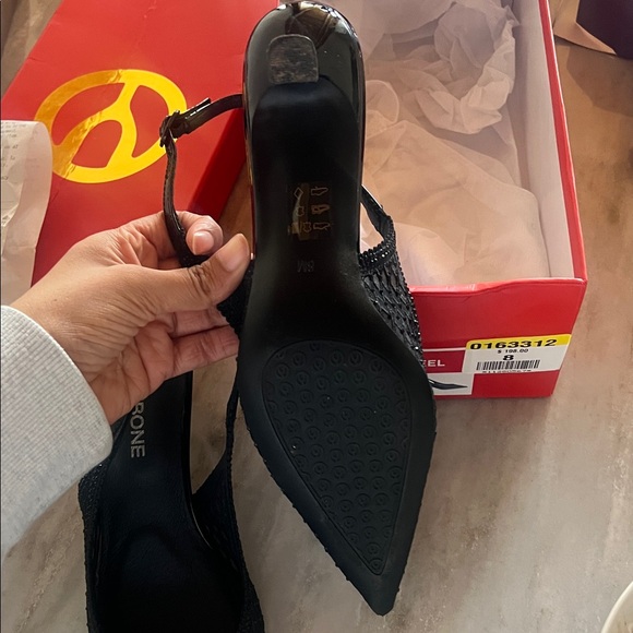 Wishbone Odette Mesh Black Heels (Worn once!) - Picture 5 of 7